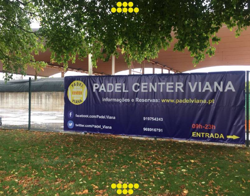 Entrada do Viana Padel Center, em Viana do Castelo